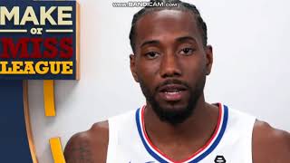 a make or miss league from kawhi leonard