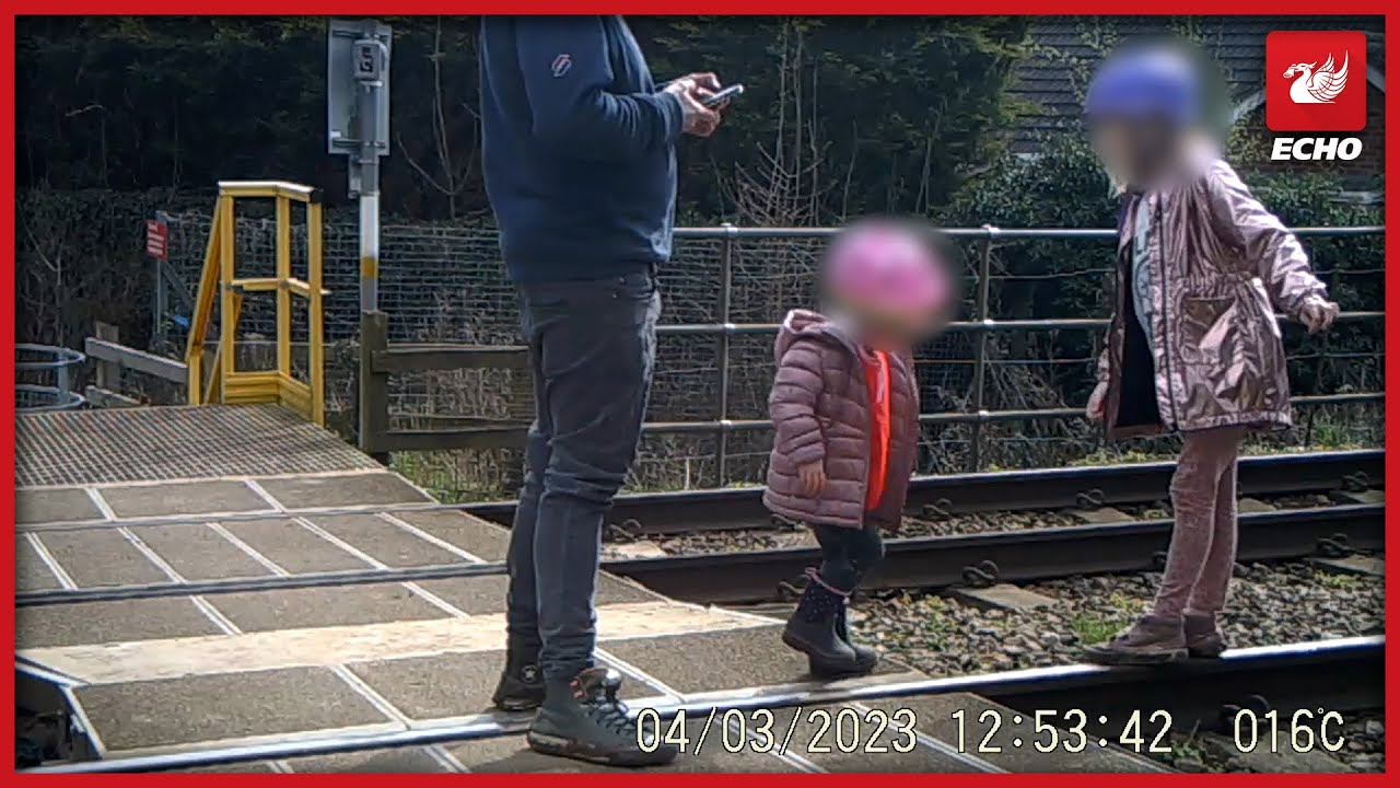 CCTV shows hocking level crossing misuse - YouTube