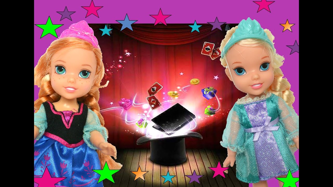 Anna and Elsa Toddlers Elsia's Birthday Magic Show Surprise Kristoff