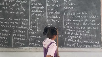 Major Dhyan Chand Part 3 class4 unit2 meanings, plurals, opposites, verb forms,c.questions by Swathi