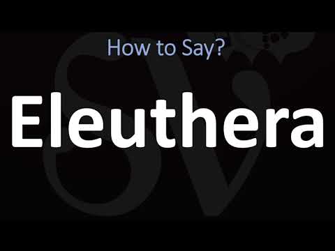 Video: Apa arti dari kata eleutherian?