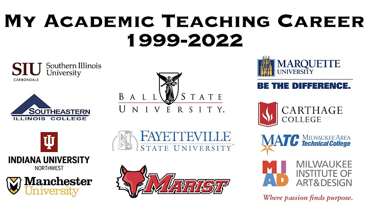 My Academic Teaching Career 1992-2022 | Colleges a...