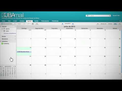 TJBA Mail   Tutorial   Como Agendar um Compromisso