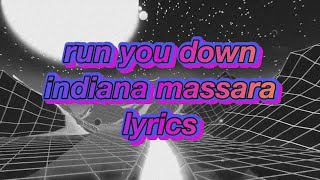 Video thumbnail of ""Run You Down" Lyrics - Indiana Massara || Chicken Girls Lyrics"