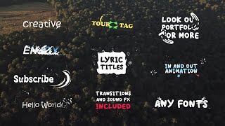 Lyric Titles After Effects Templates