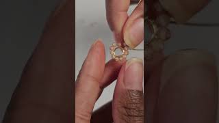 How to make wire wrapped crystal stud earrings #howtomakejewelry #jewelrymaking #jewelrybusiness