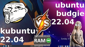 Kubuntu 22.04 vs Ubuntu Budgie 22.04: RAM Usage
