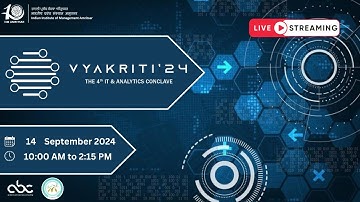 IIM Amritsar || Vyakriti 2024 || 4th IT and Analytics Conclave