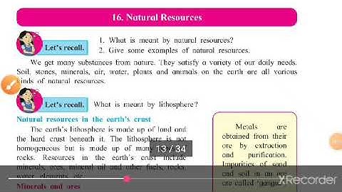 std-7th sub-General science chapter no.16 -natural resources