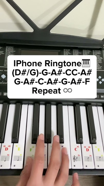 How To Play The Iphone Ringtone On Piano iPhone Ringtone (Piano Tutorial) - YouTube