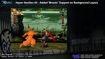 MAME - Hyper NeoGeo 64 - Mosaic (Pixelization effect) for Backgrounds (no commentary)