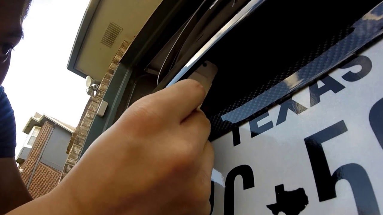 How to change license plate lights 