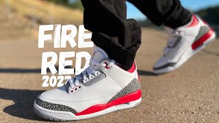 The Most IMPORTANT Detail! Jordan 3 Fire Red Review & On Foot