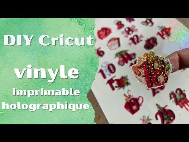 Papier autocollant en vinyle imprimable holographique pour