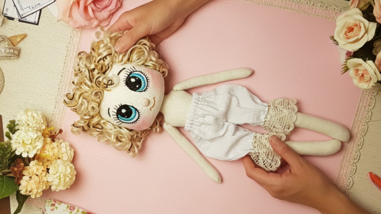 MUY BONITA! 😍 CREA una hermosa muñeca DE TRAPO con tus manos 💥 -  MOLDES GRATIS en pdf 🎁