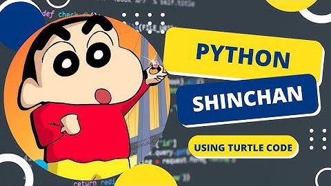 Shinchan Using Python Turtle Code | Python Programming Hub