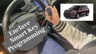 How To Program A Buick Enclave Smart Key Remote Fob 2018 - 2020