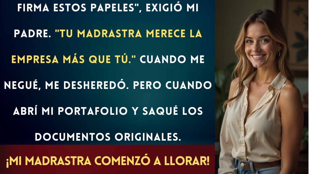 Mi Padre Me Desheredó Para Darle Todo a Mi Madrastra, Pero No ... Sabía Que Su Empresa Era Realmente