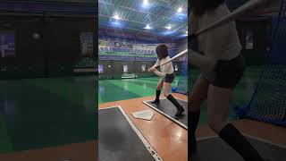 ダンゴムシ打法でコツを掴んだ気がする！ #バッティング女子 #野球女子 #baseball