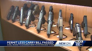 South Carolina bill for permit less carry heads to governors desk