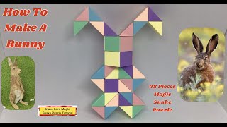 Bunny - 48 Pieces Magic Snake Puzzle - 魔 尺 48 段