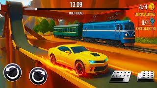 Can I Beat the Train in this Epic Race? Speed Ramp Madness 🔥Android 3D simulator gameplay screenshot 5