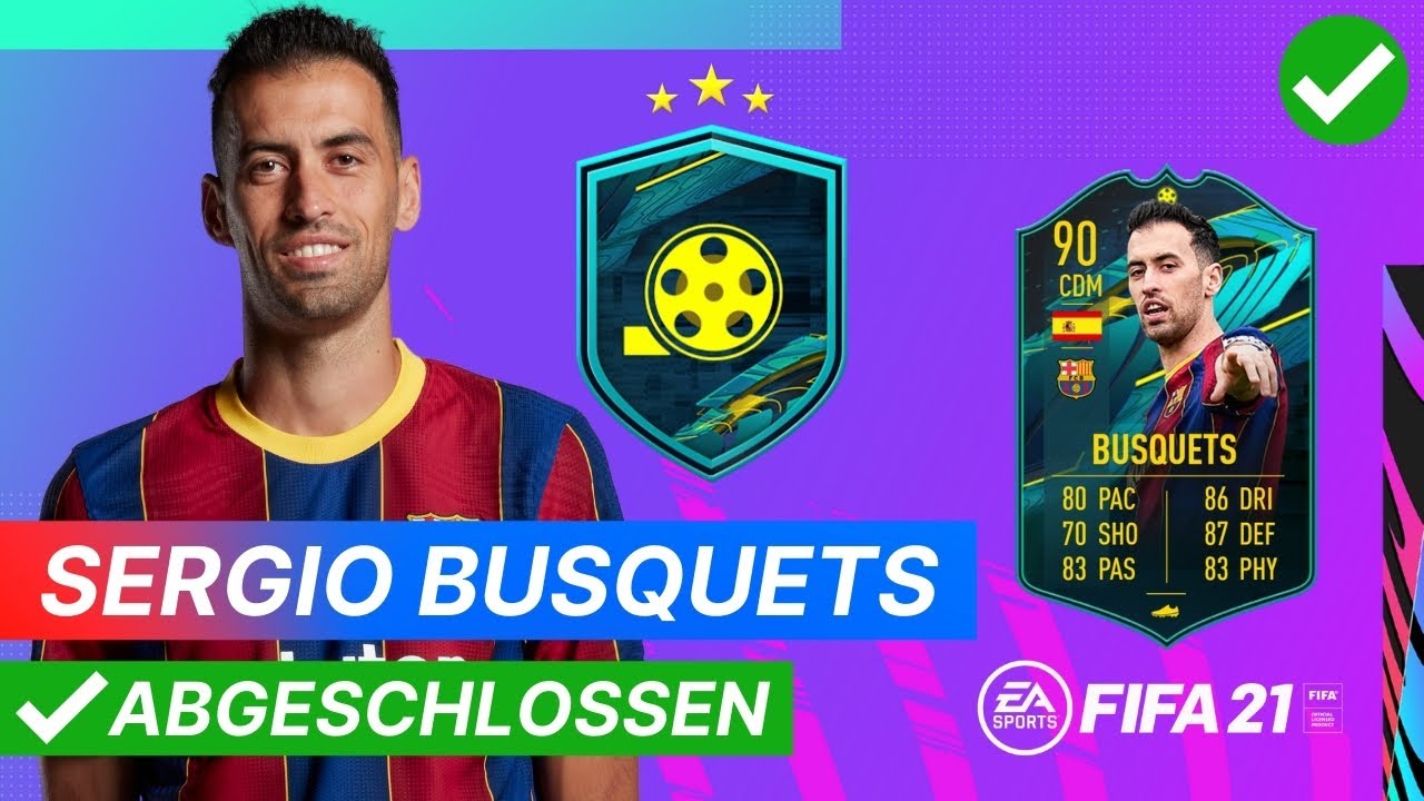 PLAYER MOMENTS SERGIO BUSQUETS 90 🎬 Günstige SBC Lösung ohne Loyalität FIFA 21 Ultimate Team