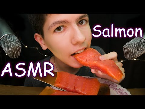 ASMR SALMON EATING SHOW 🐟 АСМР ИТИНГ СЕМГА 🐡 [ Mukbang / Мукбанг / Еда / 먹방 , 연어 ]