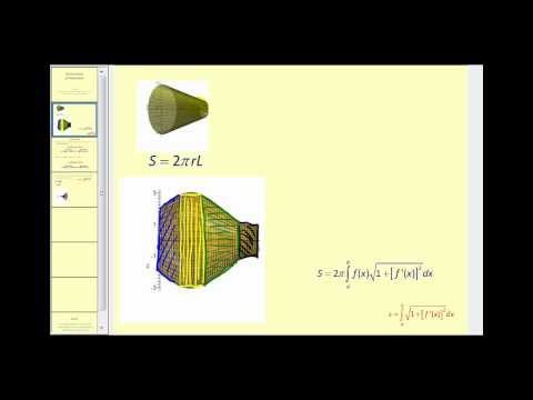 Surface Area of Revolution - Part 1 of 2