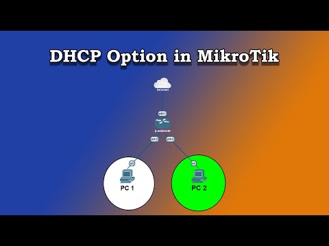 How to configure DHCP option in MikroTik [English subtitle]