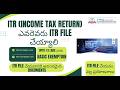ITR అంటే ఏమిటి ఎవరెవరు ITR ఫైల్ చేయాలి