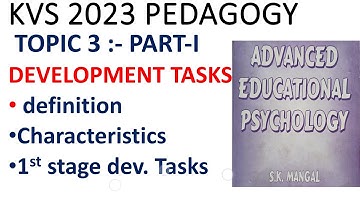 DEVELOPMENT TASKS - PART 1 kvs pedagogy | development tasks |#kvs
