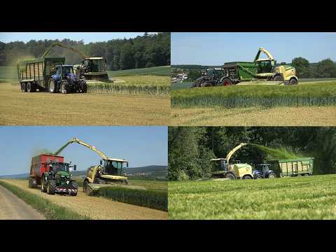 [GPS Häckseln 2026] LU Schmerer Krone BigX 1180 beim Gerste Häckseln mit verschiedenen Abfahrern