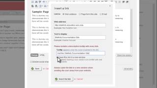 Sitefinity Hyperlink Tutorial