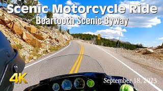 Beartooth Scenic Byway, Sept 18 2023  A Scenic Fall Motorcycle ride