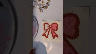 DIY Textured Tissue Paper Bow Art 🎀✨#shorts #diy #craft