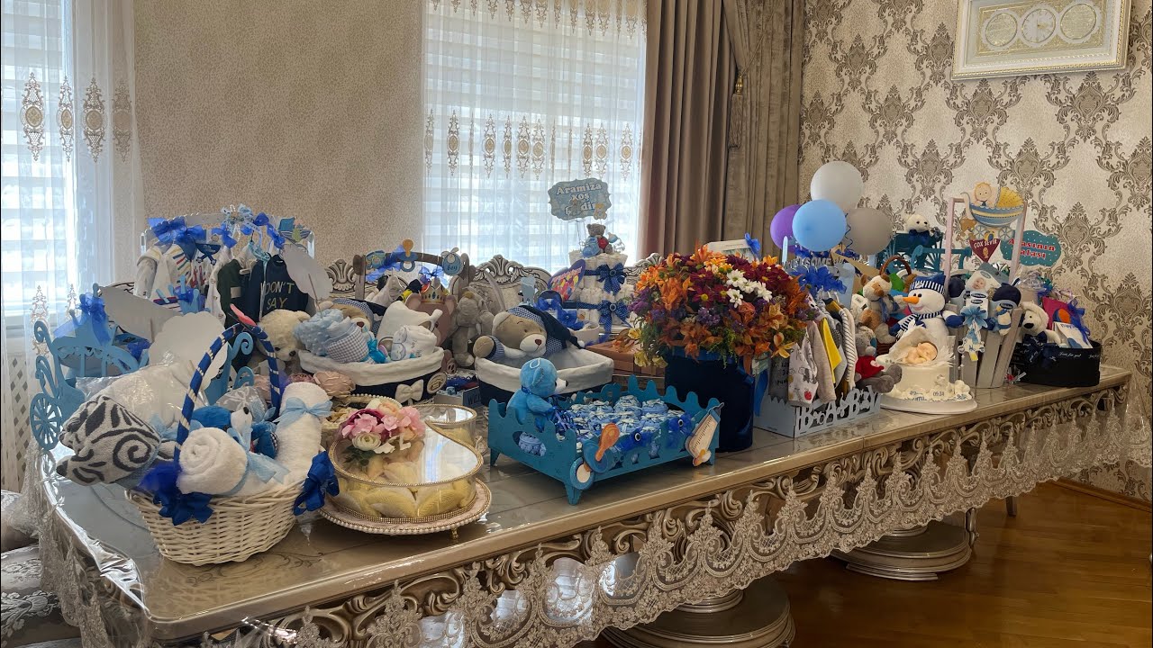 VLOG . Nəvəmə xonça hazırladıq. Xəstəxana çıxışı xonçaları. Xonça. Xonca