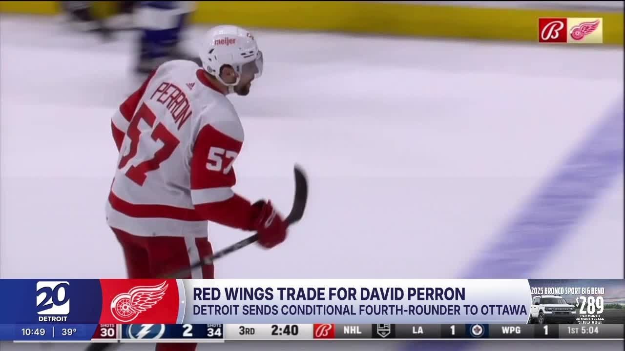 Red Wings trade for David Perron ahead of deadline - YouTube
