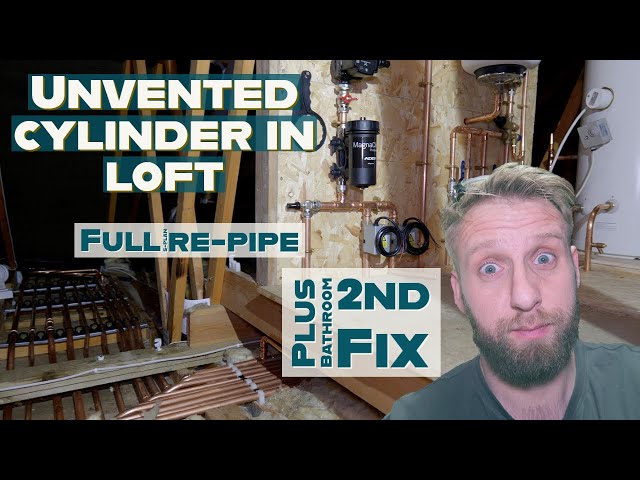 Unvented hot water cylinder Installed in loft. Another plumbing mess to  fix! - YouTube