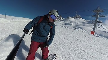 Snowboard freeride with Garmin 360