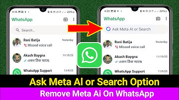 WhatsApp Ask Meta Al or Search | How To Remove Meta Ai on WhatsApp-2025