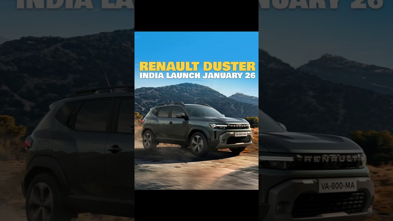New Renault Duster 2026 Teaser Out! Comeback in Jan 2026 🇮🇳🔥