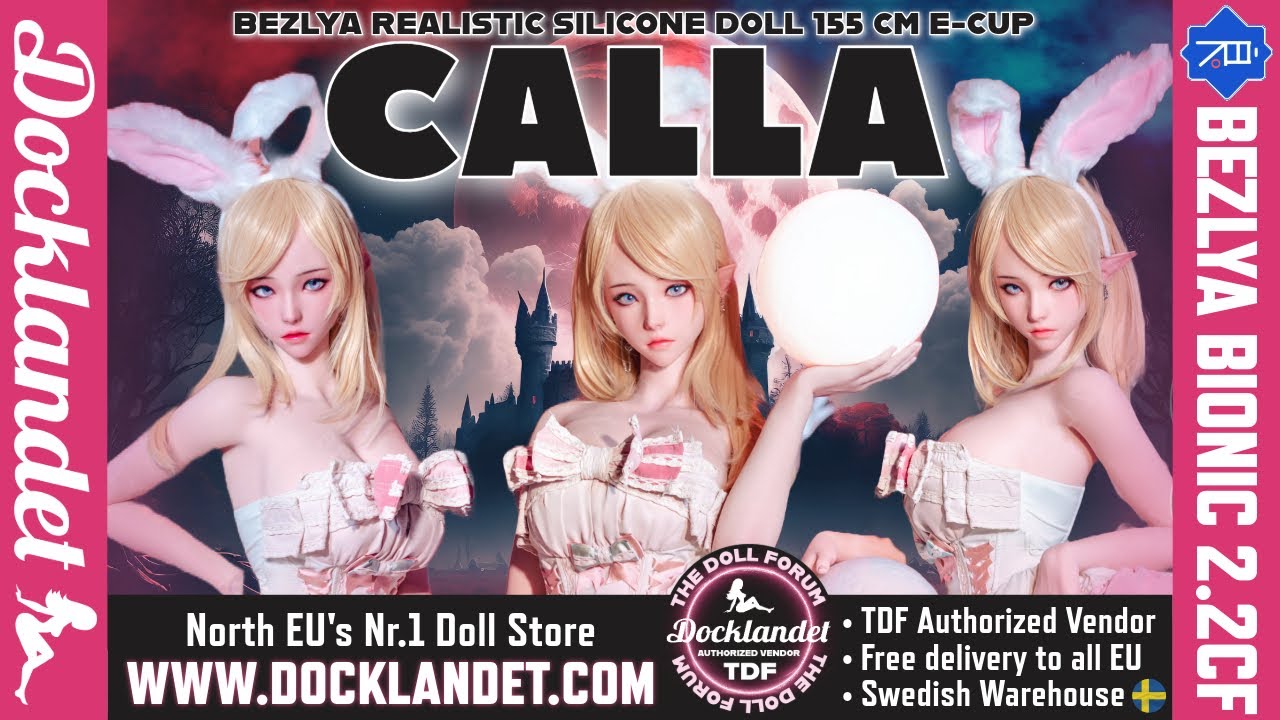 Real Doll Calla - 157 cm F-Cup Realistic Silicone Doll [Bezlya Bionic  2.2CF] Fantasy Sex Doll Elf