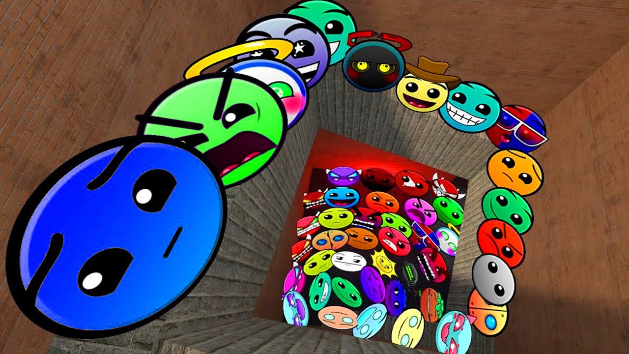 Geometry Dash and Lobotomy Dash Nextbots Chase me in Maze Gmod!!!!!!!!!!!!!!!!!!!!!!!!!!!!!!!!!!!!!!