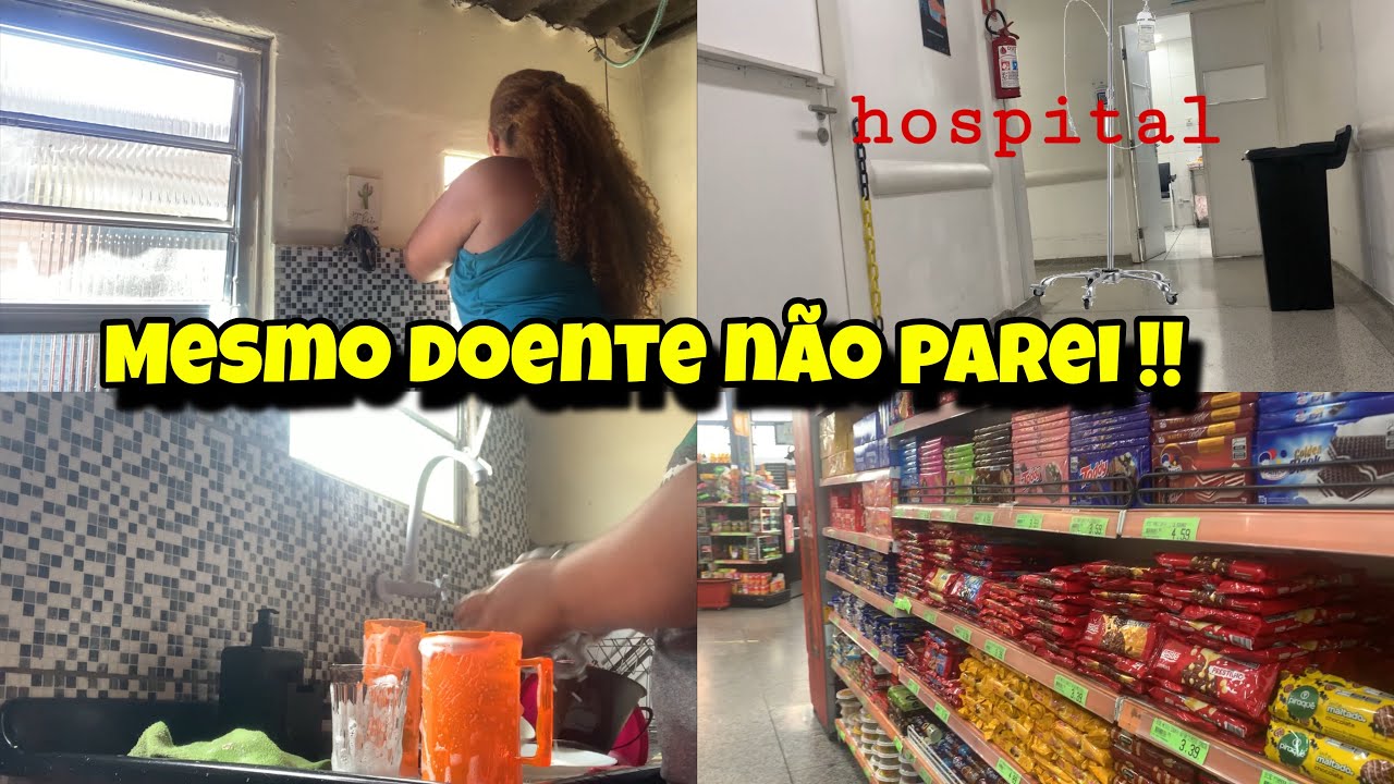 MESMO DOENTE DONA DE CASA NÃO PARA !!