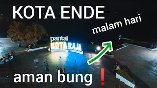 Drone footage GEMERLAPNYA KOTA ENDE malam hari by Drone 4k