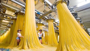 How Spaghetti Is Made - Massive Million Tons of Pasta Processing In Factory