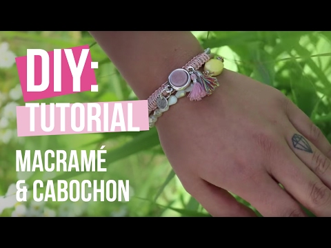 DIY Tutorial: Basis Technik Macramé und Cabochon – Selbst Schmuck machen 