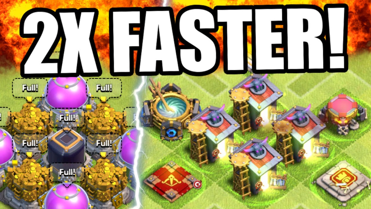 Clash Of Clans DARK ELIXIR x FASTER!! Epic Dark Elixir 