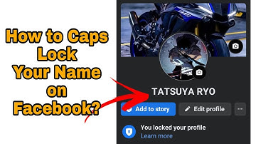 How to Caps lock Facebook Name
